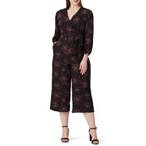 Kate Spade vintage 70’s jumpsuit  disco dots cropped wide leg